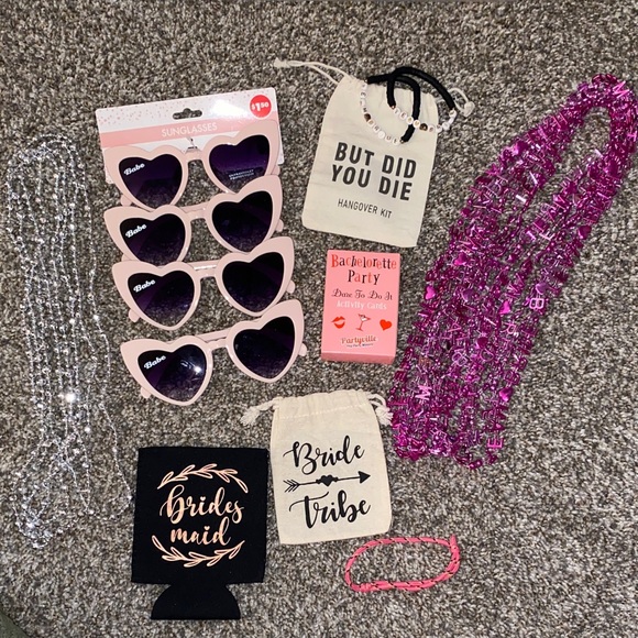 Other - 🖤 💍Pink Heart Sunglasses Bachelorette Party Pack